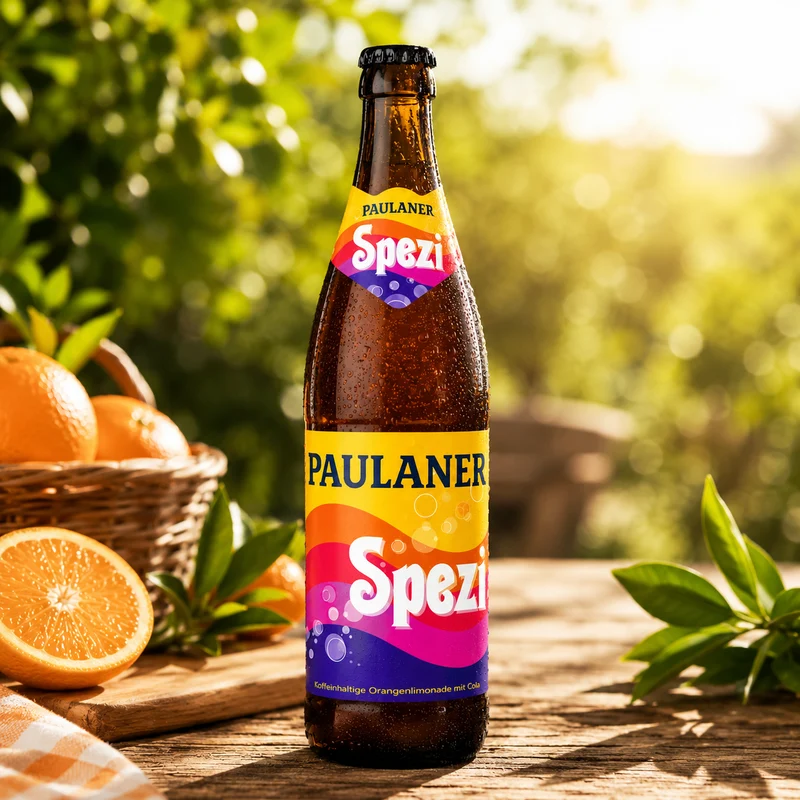 Paulaner Spezi 0,5l- Koffeinhaltige Orangenlimonade mit Cola