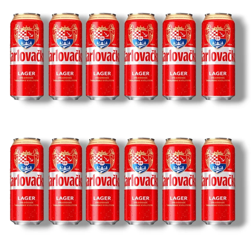 Karlovacko Lager 0,5 l Dose – Kroatisches Lagerbier 5,0 % Vol.