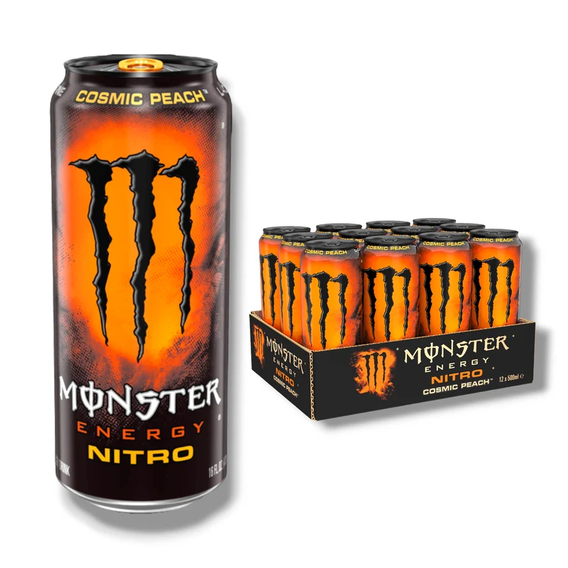 Monster Energy Nitro Cosmic Peach 0,5 l – Pfirsich Energy Drink