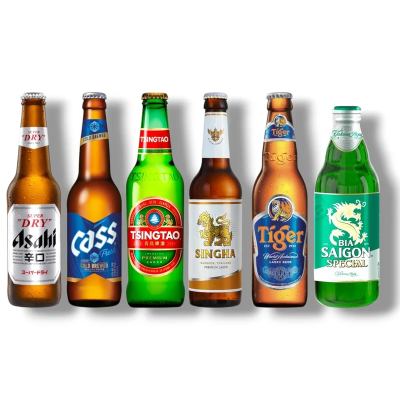 Asien Bierpaket –6 Biere aus 6 Ländern