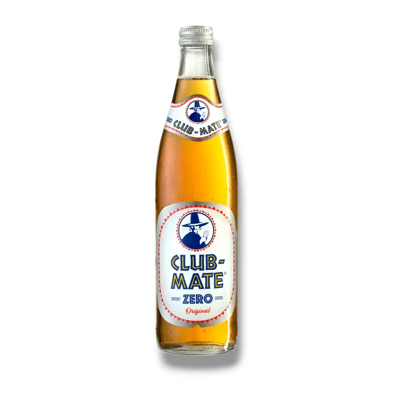Club Mate Zero Original 0,5l- Koffeinhaltiges Erfrischungsgetränk ohne Zucker