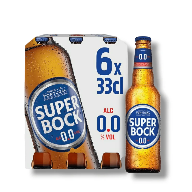 Super Bock Alkoholfrei 0,33l– Das Original aus Portugal 0,0% Vol.