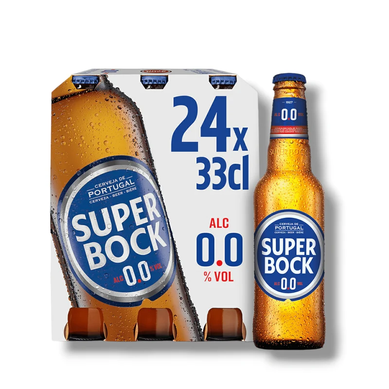 Super Bock Alkoholfrei 0,33l– Das Original aus Portugal 0,0% Vol.