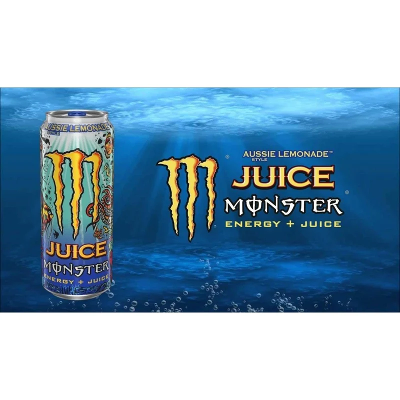 Monster Juice 0,5l- Aussie Style Lemonade - Energy + Juice - Exotische Limonade