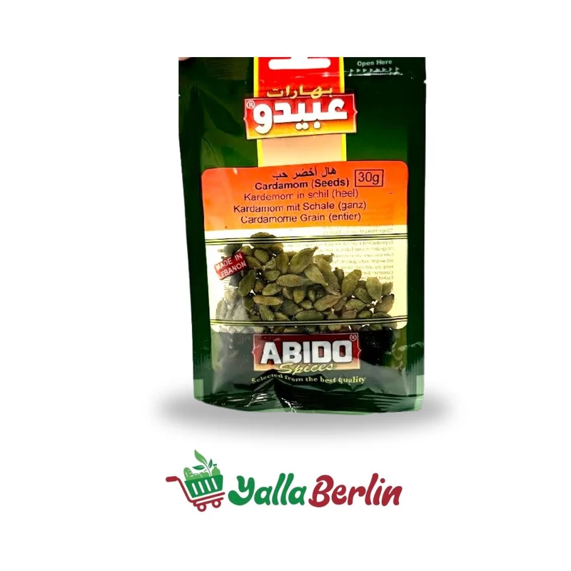 ABIDO GANZER GRÜNER KARDAMOM 30 g