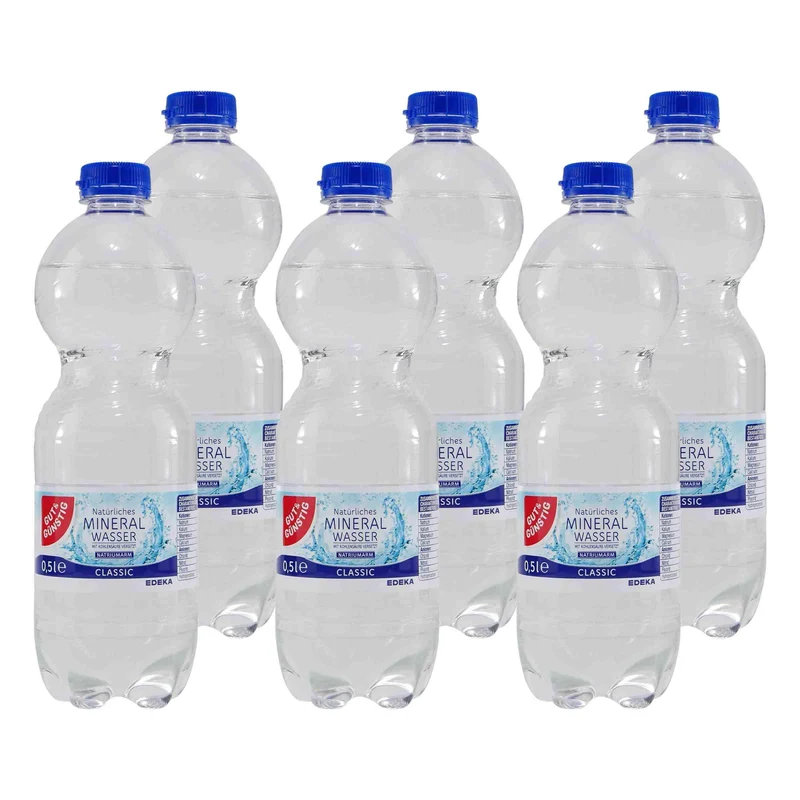 Gut & Günstig Mineralwasser -Classic- (9 x 0,5L) EINWEG