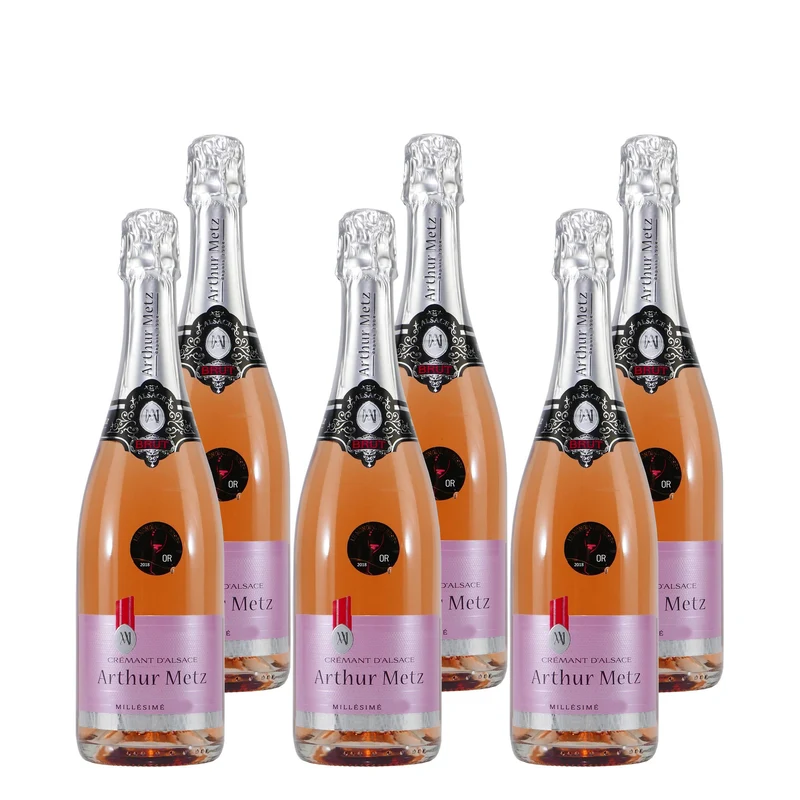 Arthur Metz Crémant d'Alsace Rosé -trocken- (6 x 0,75L)