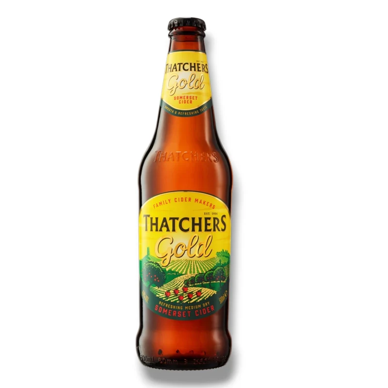 Thatchers Gold 0,5 l – Somerset Cider, 4,8 % Vol.
