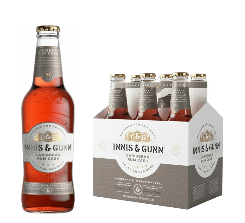 Innis & Gun Caribbean Rum Cask 0,33l - Rotbier aus Schottland mit 6,8% Vol.