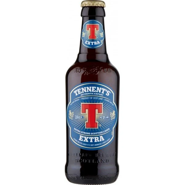 Tennent`s Extra Bier je 0,33l - Extra Strong Scottish Lager mit 9% Vol.