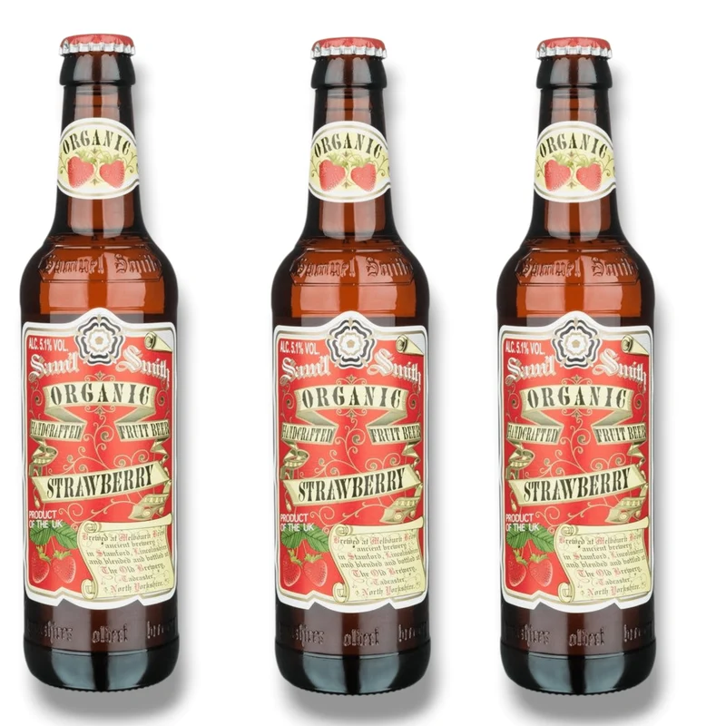 Samuel Smith’s Organic Strawberry Ale 0,35l – Bio‑Erdbeer‑Fruchtbier