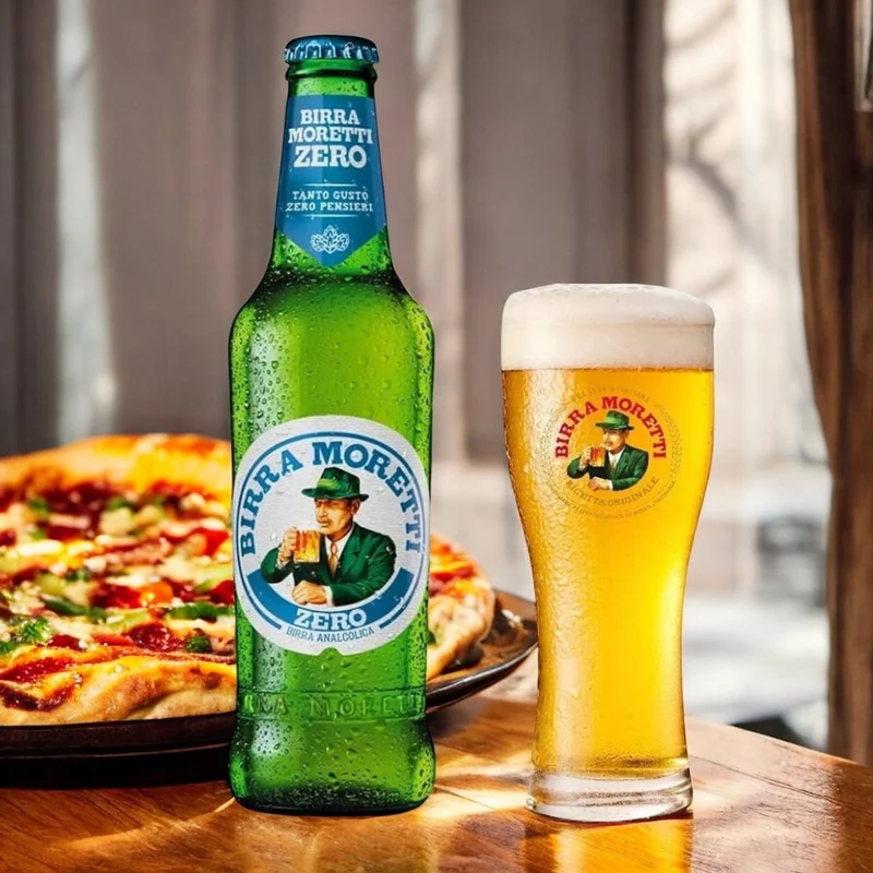 Birra Moretti Zero 0,3l- alkoholfrei - Der Geschmack Italiens mit 0,0% Vol.