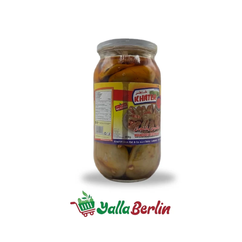 KHATER GEFÜLLTE AUBERGINEN - MAKDOUS 900 gramm