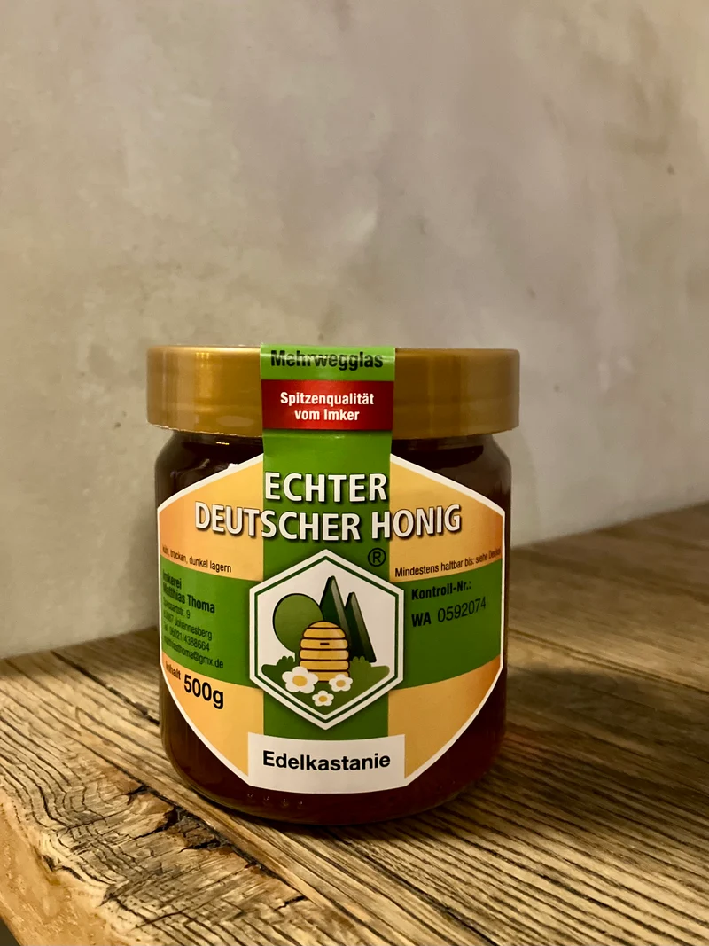 Edelkastanien Honig 🌰aus wunderschöner Lage am Weinberg - Imkerei Matthias Thoma