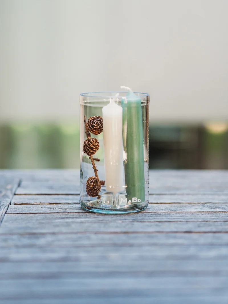 Trinkglas mit Messstrichen - Cheers