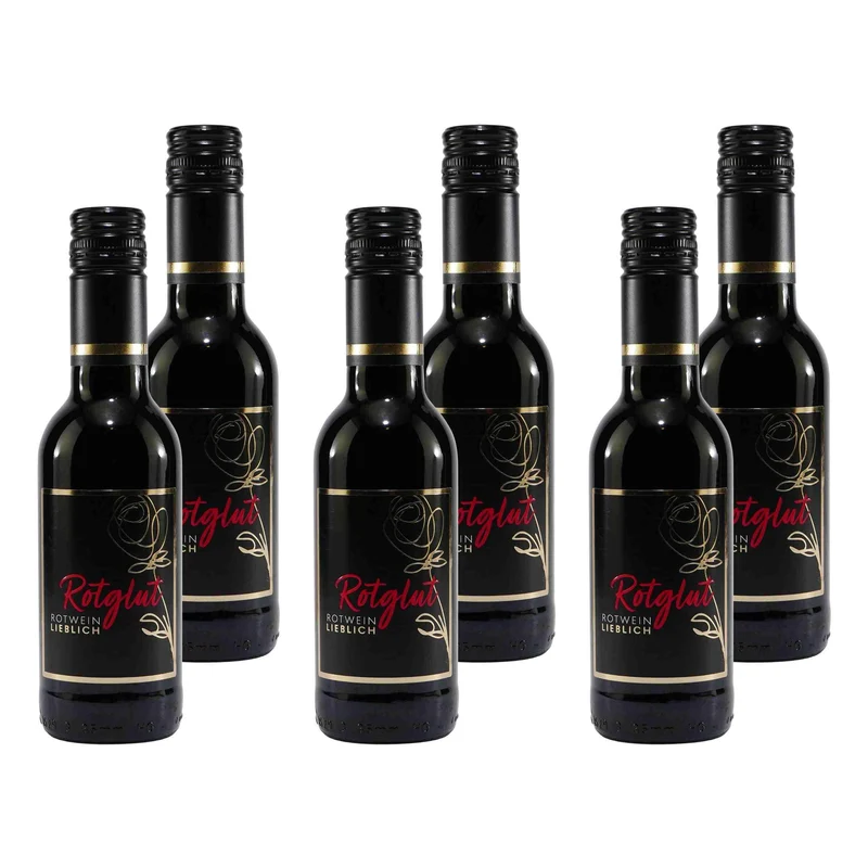 Rotglut Mazedonischer Rotwein -lieblich- (12 x 0,25L)