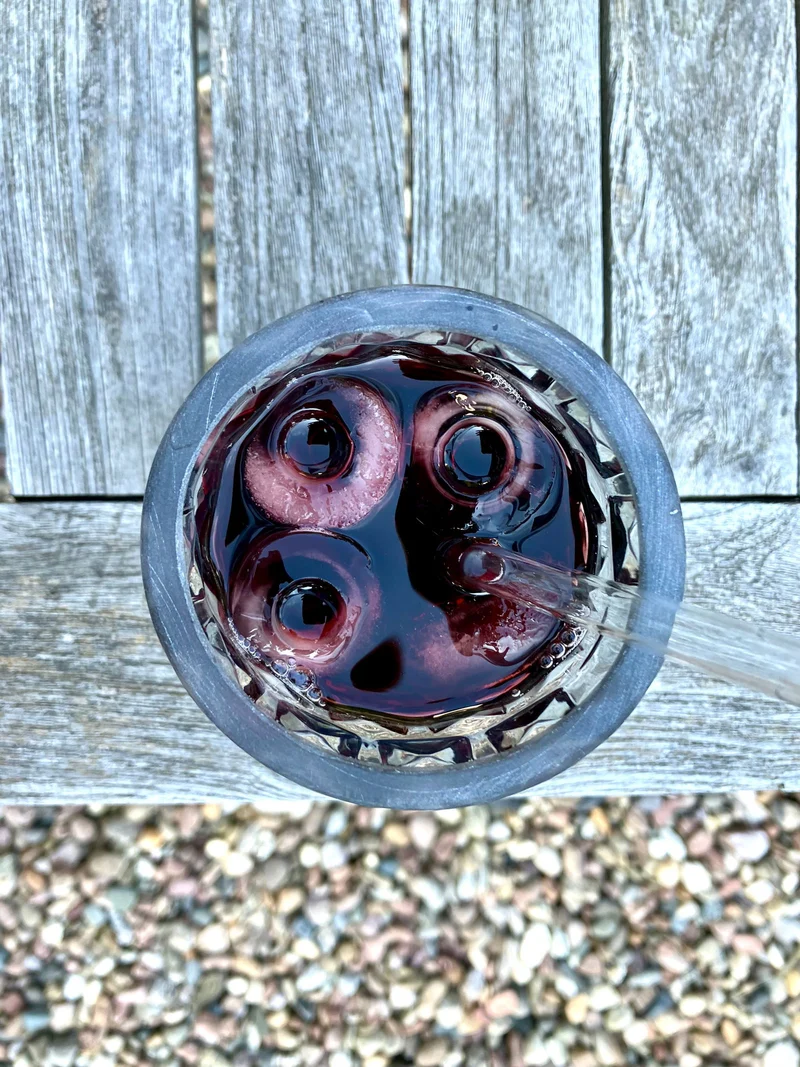 Statement TrinkGlas - aus der Vodka Flasche - dicke Wandung mit Struktur