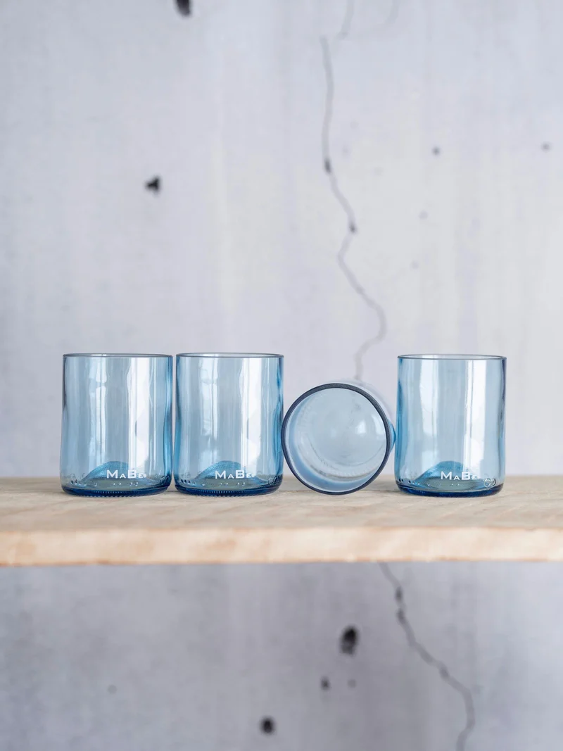TrinkGlas 🩵💚 exklusive, limitierte Farbwelt von himmelblau bis petrol