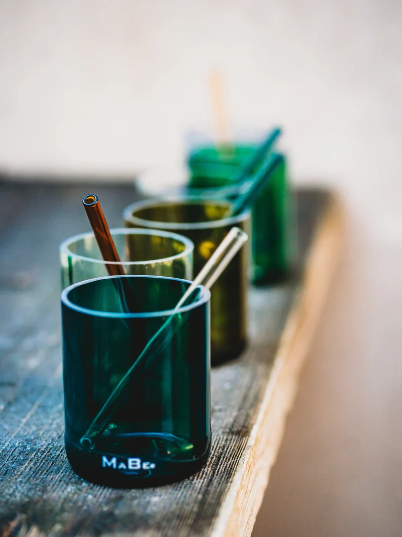 TrinkGlas 🩵💚 exklusive, limitierte Farbwelt von himmelblau bis petrol