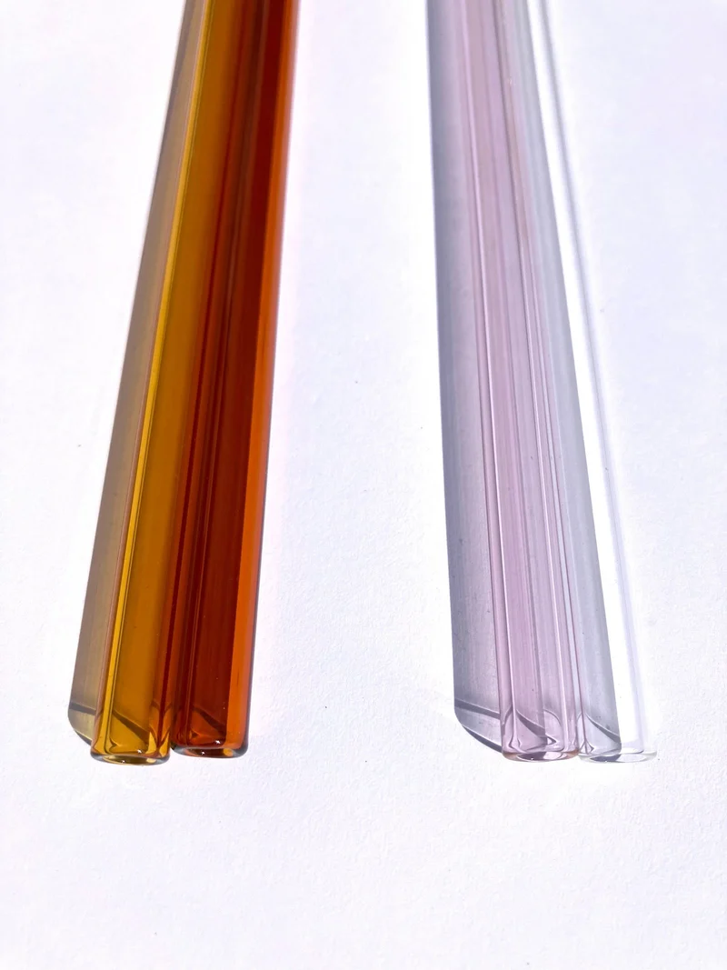 Glashalm - Glastrinkhalm - tolle Farben 🧡🌸 made in Germany 🩶Geschenkidee