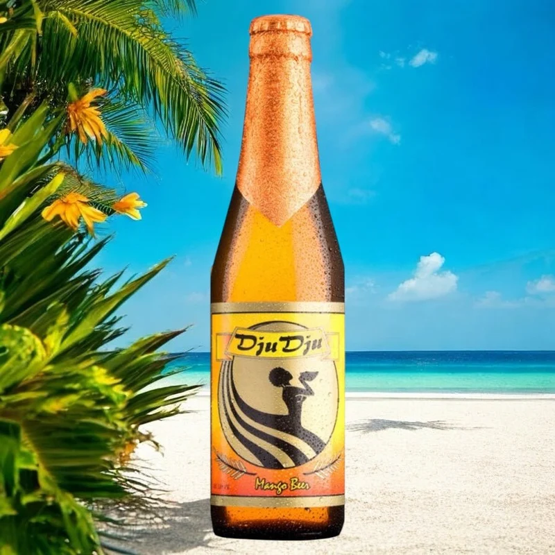 Dju Dju Mango Bier - Exotisches Mango Fruchtbier aus Ghana - Afrika 0,33l