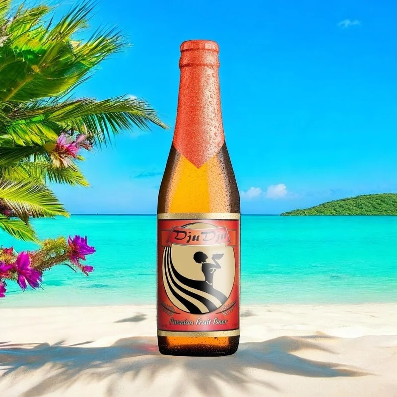 Dju Dju Passion Fruit - Exotisches Passionsfrucht Bier aus Afrika mit 3,6% Vol. 0,33l