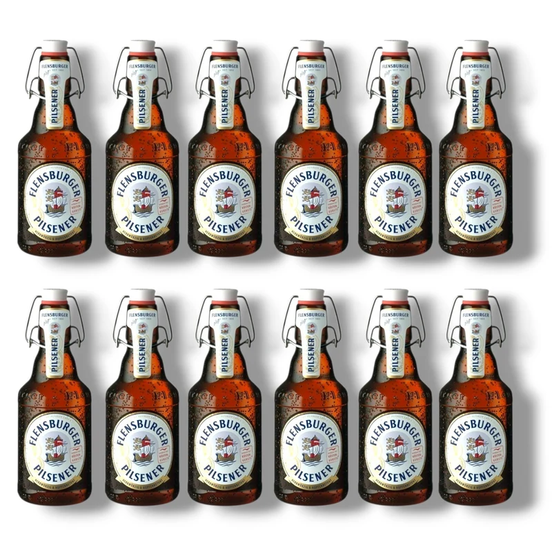 Flensburger Pilsener 330 ml Bügelflasche – Herbwürziges Pils 4,8 % Vol.