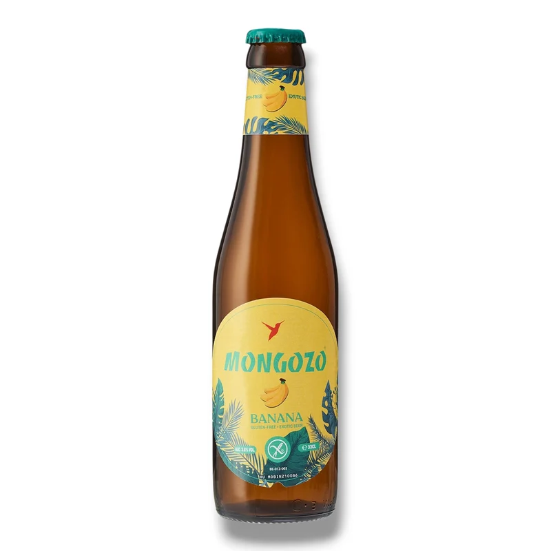 Mongozo Banana 0,33 l – Glutenfreies Fairtrade-Bananenbier 4,5 % Vol.