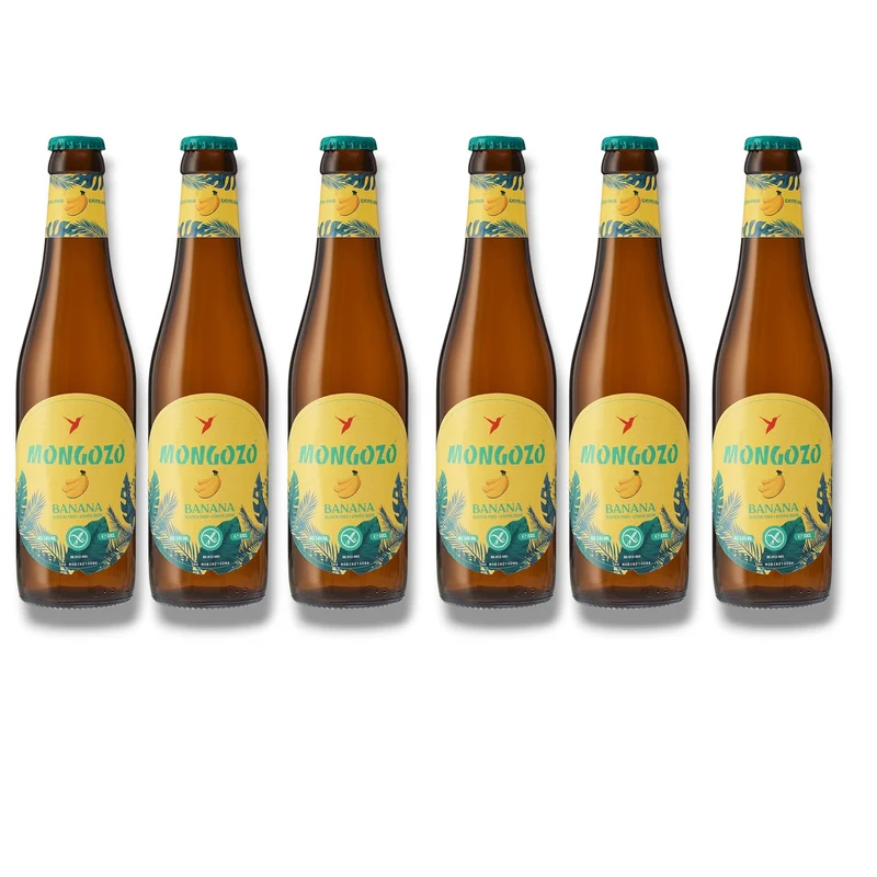 Mongozo Banana 0,33 l – Glutenfreies Fairtrade-Bananenbier 4,5 % Vol.