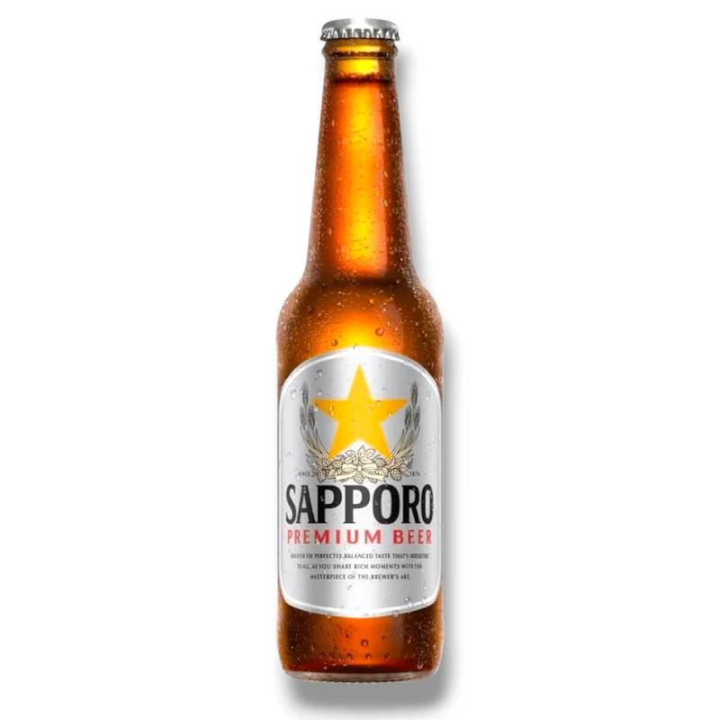 Sapporo Premium Beer 0,33l – Japanisches Lagerbier 4,7% Vol.