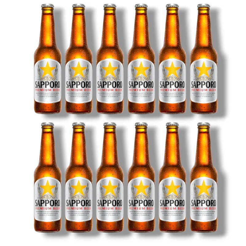 Sapporo Premium Beer 0,33l – Japanisches Lagerbier 4,7% Vol.