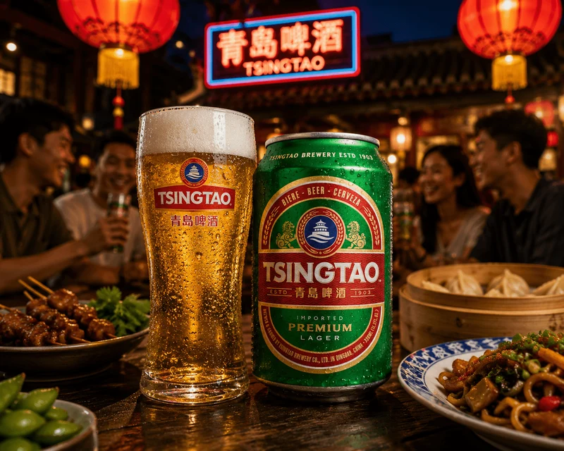 Tsingtao Lager 0,33l – Chinesisches Premium Lagerbier 4,7% Vol.