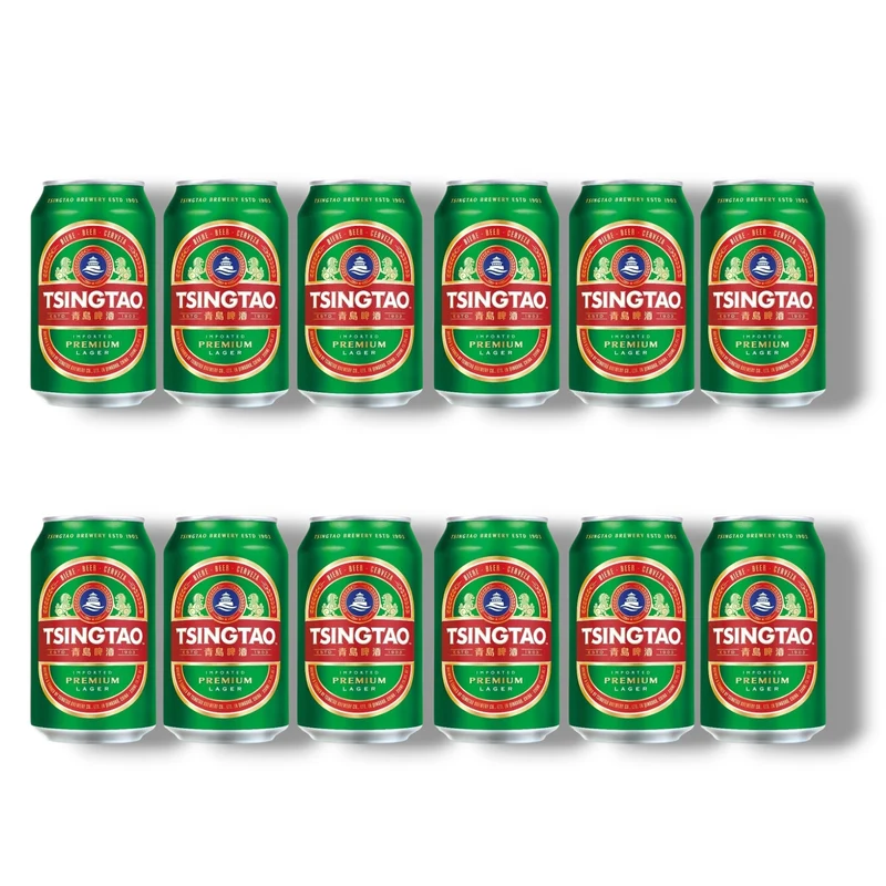 Tsingtao Lager 0,33l – Chinesisches Premium Lagerbier 4,7% Vol.