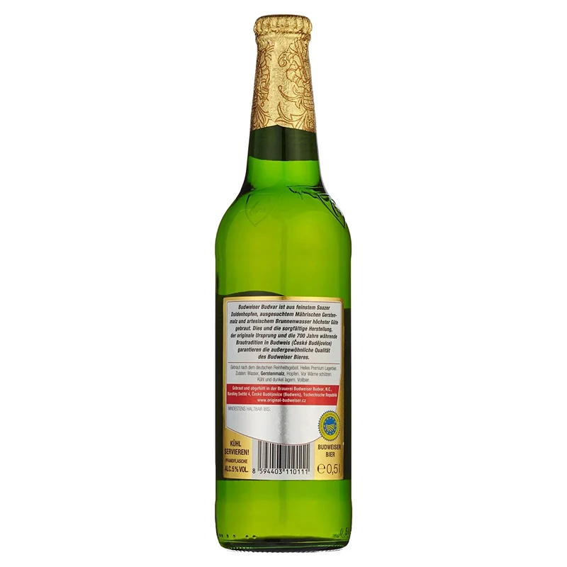 Budweiser Budvar Original 0,33l - aus Tschechien mit 5% Vol.
