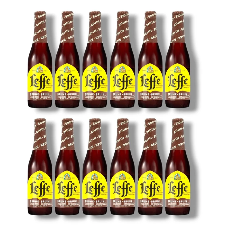 Leffe Brune 0,33 l – Dunkles belgisches Abteibier 6,5 % Vol.