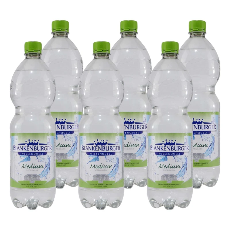 Blankenburger Mineralwasser -Medium- (12 x 1,0L) EINWEG