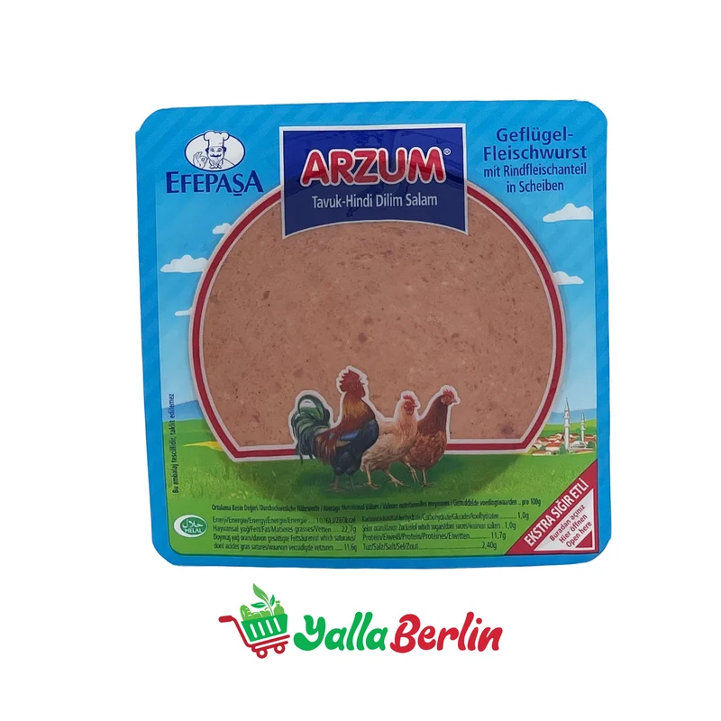 ARZUM TAVUK-HINDI DILIM SALAM (200 Gr)