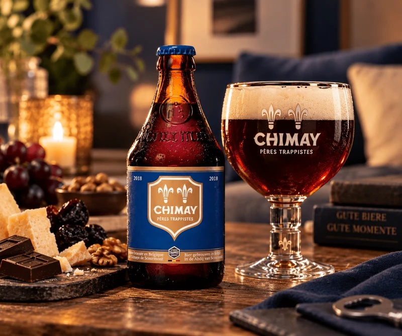 Chimay Bleue 0,33l – Dunkles belgisches Trappistenbier 9,0 % Vol.
