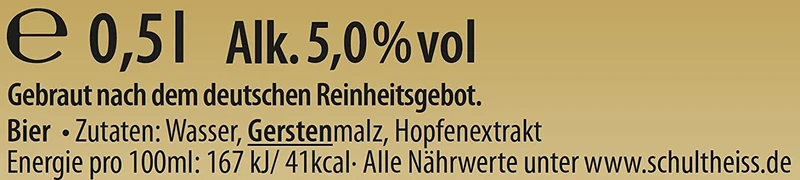 Schultheiss Pilsener, EINWEG 24x0,50 L Dose