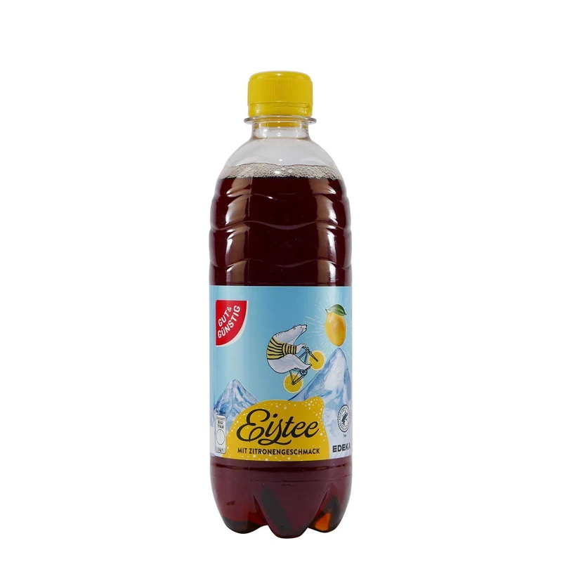 Gut & Günstig Eistee Zitrone (6 x 0,5L) EINWEG