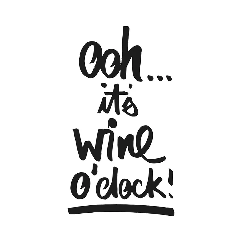 Ooh .. its wine o`clock ! - Cocktail Servietten - von ppd