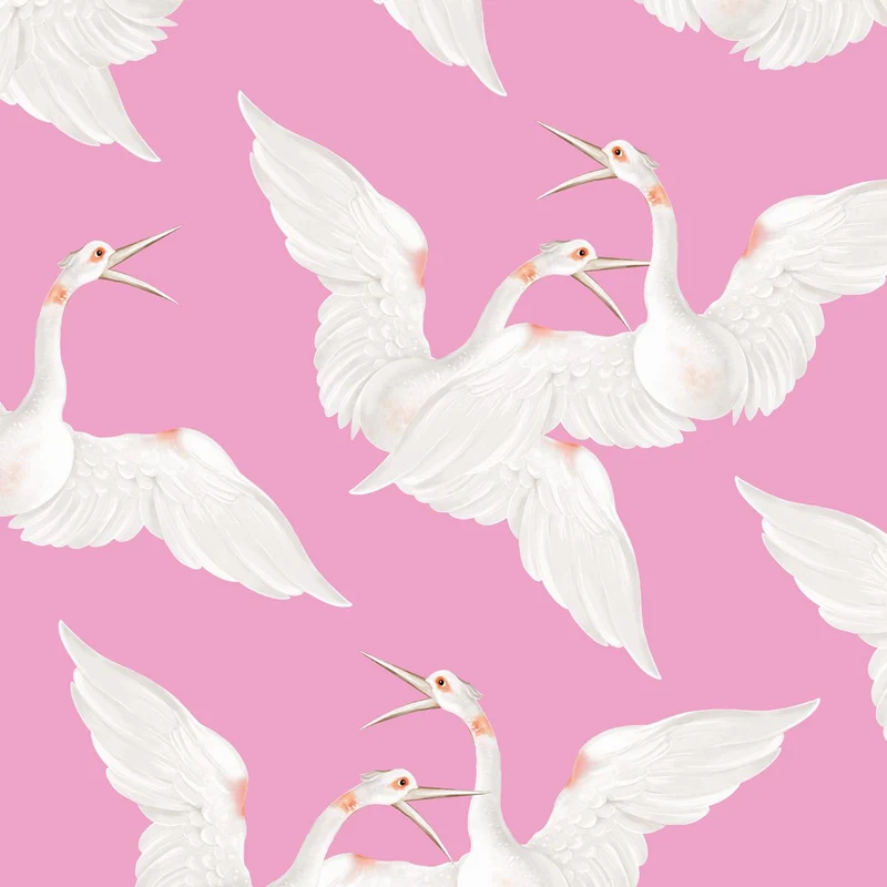 Schwäne im rosa Himmel 🦢 Servietten - von ppd