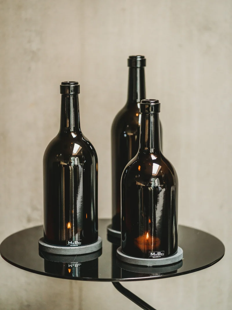 Windlicht - B Ä M - edel & wertig - Wein - ein toller Eyecatcher