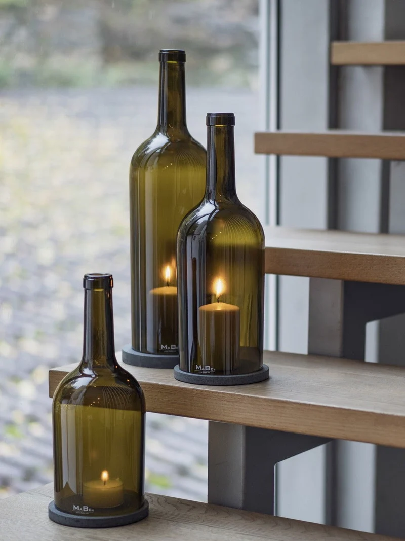 Windlicht - B Ä M - edel & wertig - Wein - ein toller Eyecatcher