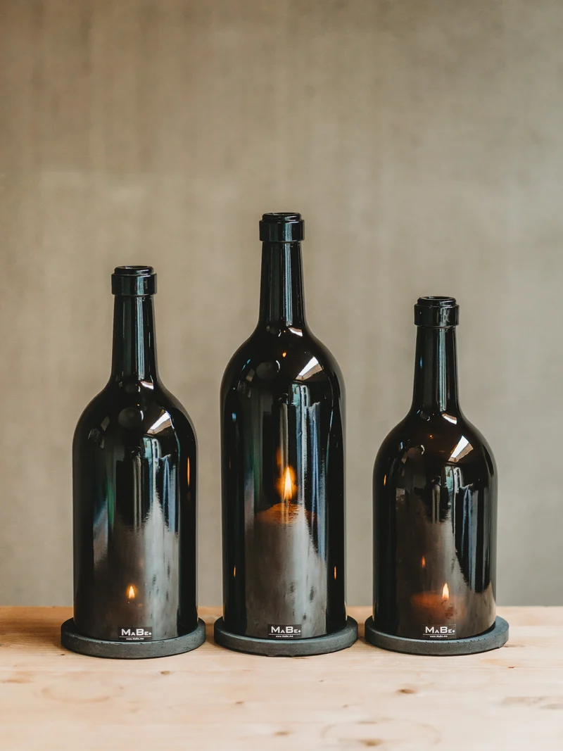 Windlicht - B Ä M - edel & wertig - Wein - ein toller Eyecatcher