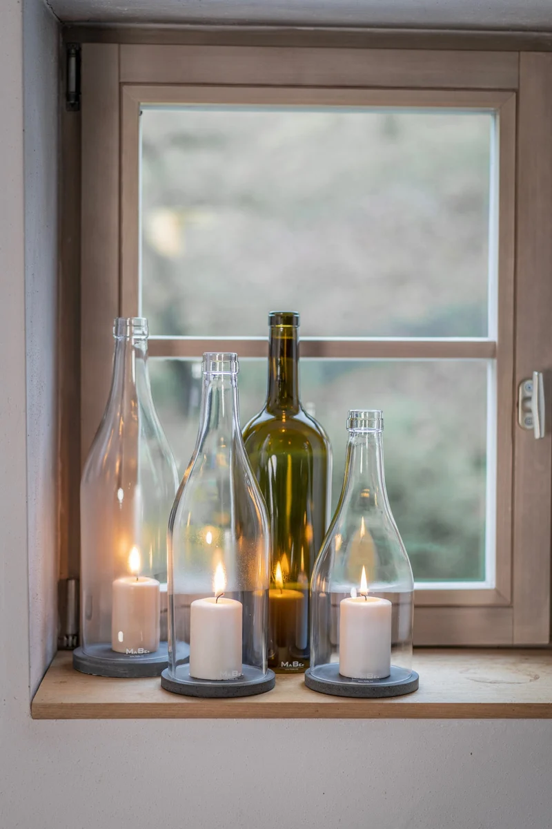 Windlicht - B Ä M - edel & wertig - Wein - ein toller Eyecatcher