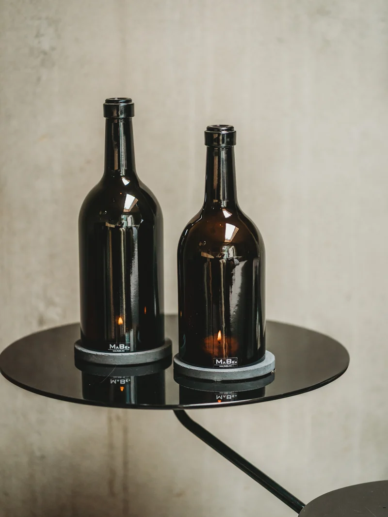 Windlicht - B Ä M - edel & wertig - Wein - ein toller Eyecatcher