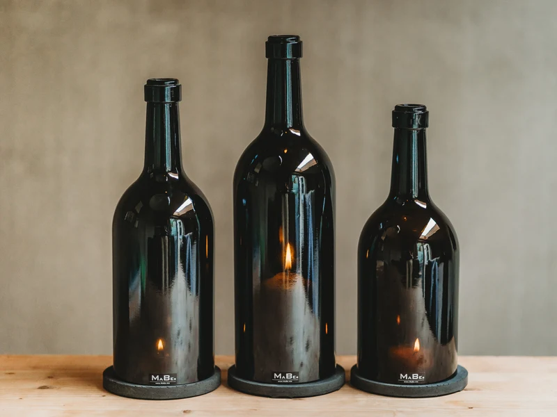 Windlicht - B Ä M - edel & wertig - Wein - ein toller Eyecatcher