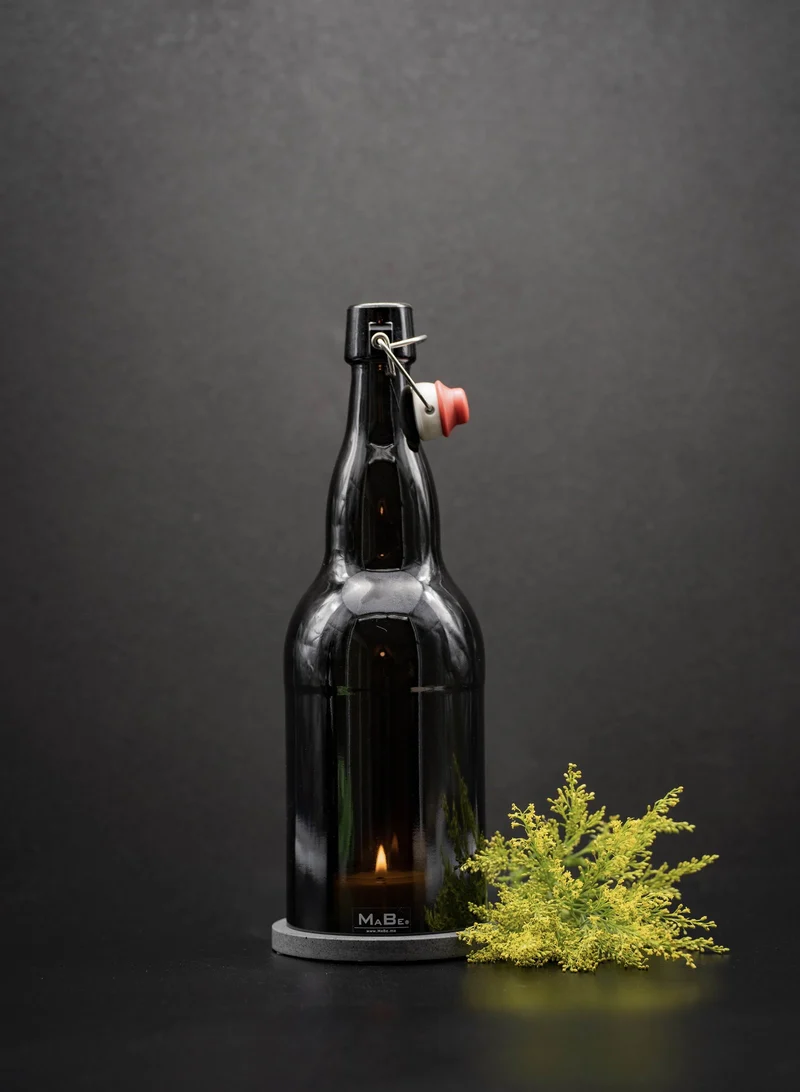 Bier Windlicht UPCYCLING aus der 2l Bierflasche