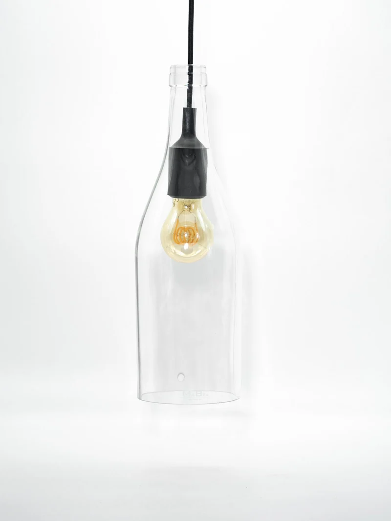 Pendelleuchte - KLASSIK - aus der 3 l Weinbrand Flasche